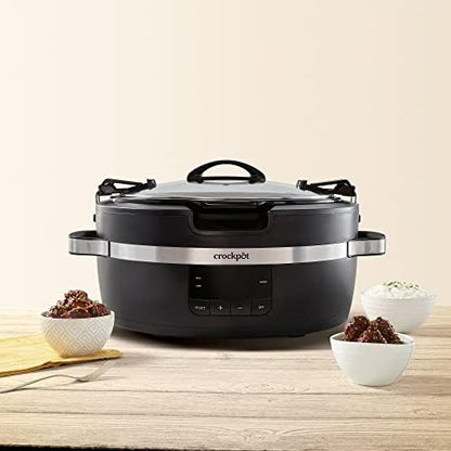 Thermoshield 6 Quart Slow Cooker with Carry Handles - Curated Catalog D5