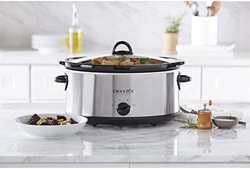 7 Quart Oval Manual Slow Cooker – Stainless Steel - Curated Catalog K8