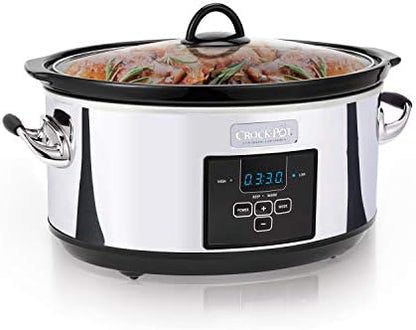 7 Quart Programmable Slow Cooker – Polished Platinum - Curated Catalog U6