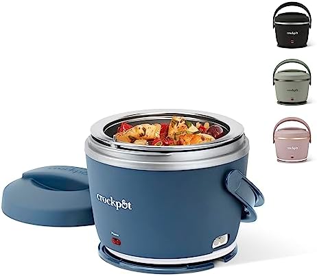 Electric Lunch Box Food Warmer 20oz – Faded Blue - Curated Catalog S0