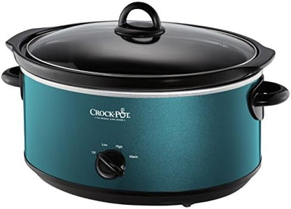 7 Quart Manual Slow Cooker – Turquoise - Curated Catalog O7