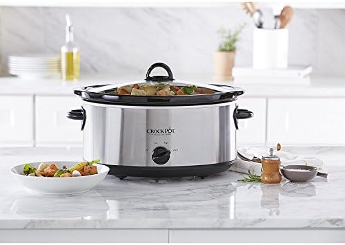 7 Quart Oval Manual Slow Cooker – Stainless Steel - Curated Catalog K8