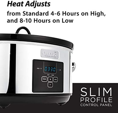7 Quart Programmable Slow Cooker – Polished Platinum - Curated Catalog U6