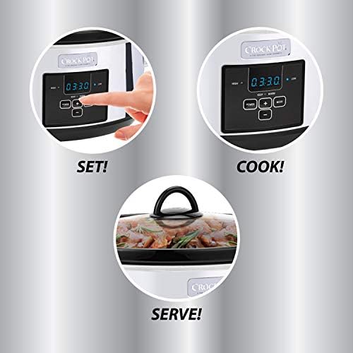 7 Quart Programmable Slow Cooker – Polished Platinum - Curated Catalog U6
