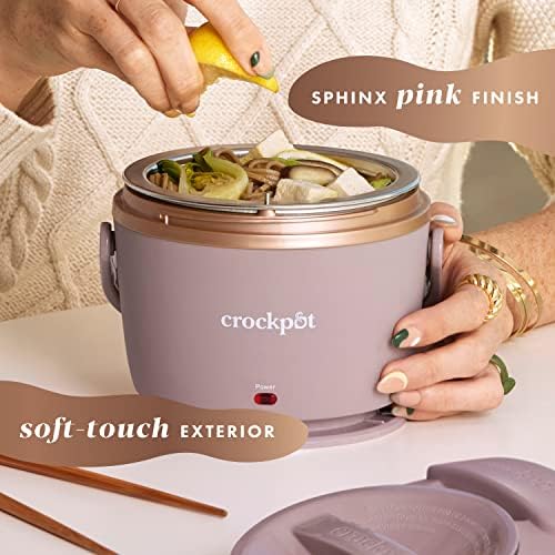 Electric Lunch Box Food Warmer 20oz – Blush Pink - Curated Catalog E8