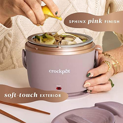 Electric Lunch Box Food Warmer 20oz – Blush Pink - Curated Catalog E8
