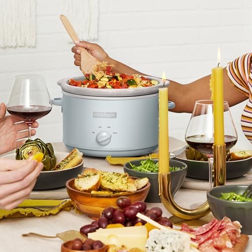 4.5 Quart Manual Slow Cooker – Macaroon Blue - Curated Catalog J0