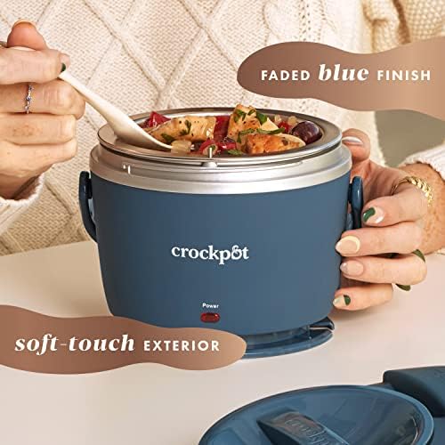 Electric Lunch Box Food Warmer 20oz – Faded Blue - Curated Catalog S0