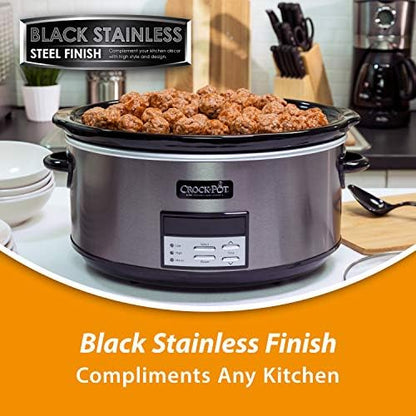 8 Quart Programmable Slow Cooker with Auto Warm - Curated Catalog J7