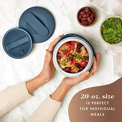 Electric Lunch Box Food Warmer 20oz – Faded Blue - Curated Catalog S0