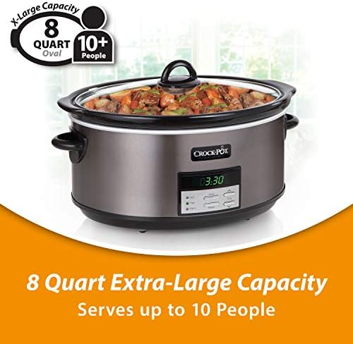 8 Quart Programmable Slow Cooker with Auto Warm - Curated Catalog M7