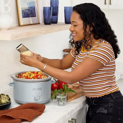 4.5 Quart Manual Slow Cooker – Macaroon Blue - Curated Catalog J0
