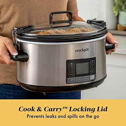 7 Quart Portable Programmable Slow Cooker with Timer - Curated Catalog H8