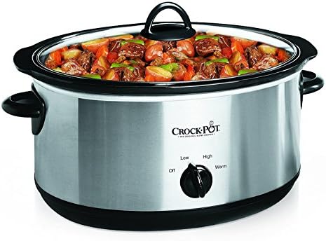 7 Quart Oval Manual Slow Cooker – Stainless Steel - Curated Catalog K8
