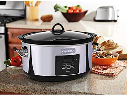 7 Quart Programmable Slow Cooker – Polished Platinum - Curated Catalog U6