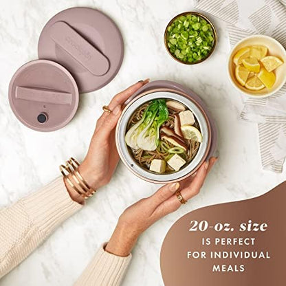 Electric Lunch Box Food Warmer 20oz – Blush Pink - Curated Catalog E8