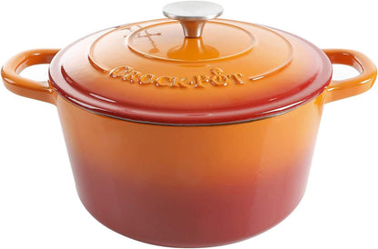 3 Quart Enameled Cast Iron Dutch Oven – Aqua - Curated Catalog L5