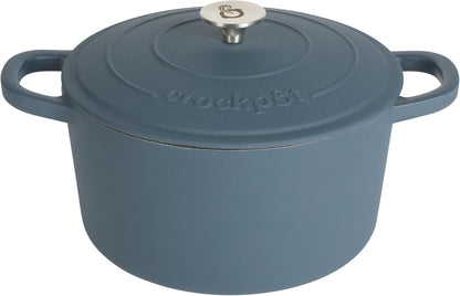 3 Quart Enameled Cast Iron Dutch Oven – Aqua - Curated Catalog L5