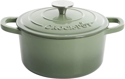 3 Quart Enameled Cast Iron Dutch Oven – Aqua - Curated Catalog L5