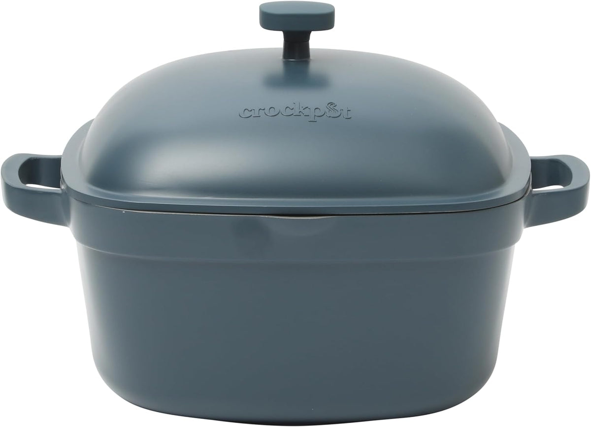 3 Quart Enameled Cast Iron Dutch Oven – Aqua - Curated Catalog B4