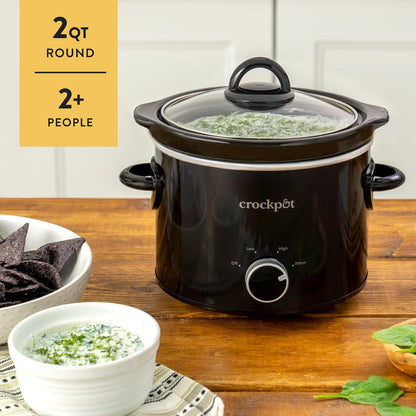 2 Quart Mini Slow Cooker – Classic Compact Cooker - Curated Catalog B0